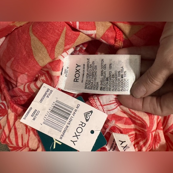 Roxy On Way Love Romper Hibiscus Seaside Tropics - Picture 7 of 7